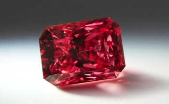 Red diamond. (Geology in)