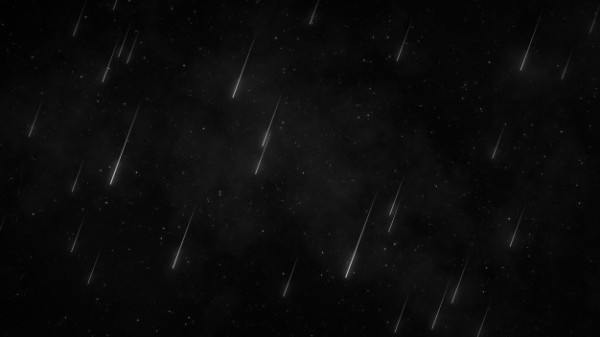 ilustrasi hujan meteor (Freepik)